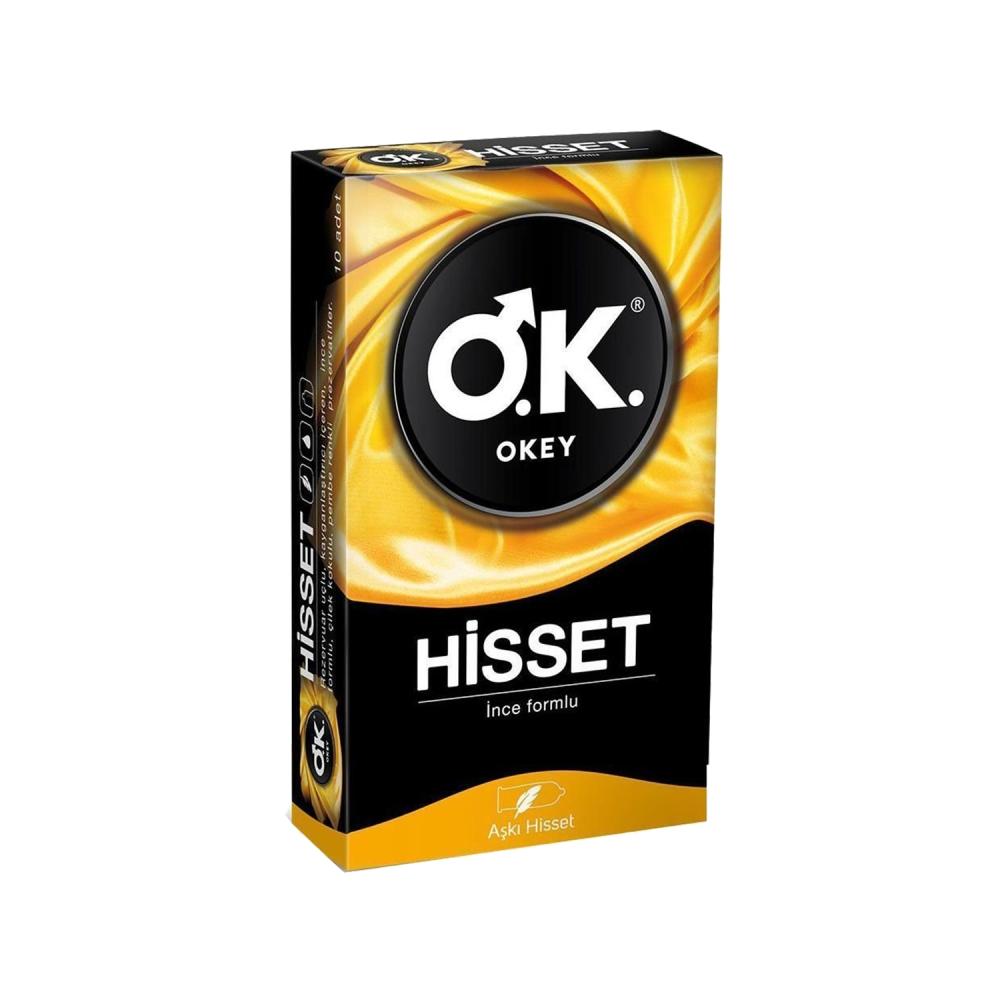 Okey Hisset Ultra İnce 10'lu Prezervatif