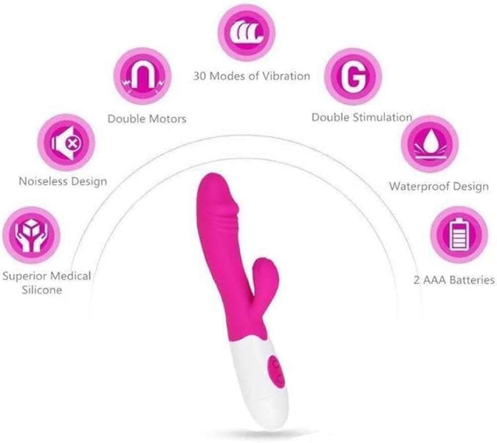 PinkRain 30 Mod Titreşimli Şarjlı Klitoris Uyarıcı Silikon Vibratör