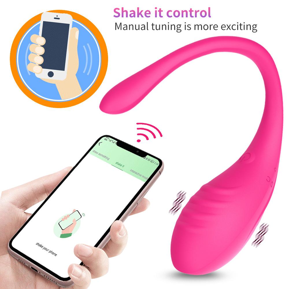 Pinky Telefon Bağlantılı Sallamaya Duyarlı Titreşimli Giyilebilir Şarjlı Vibratör