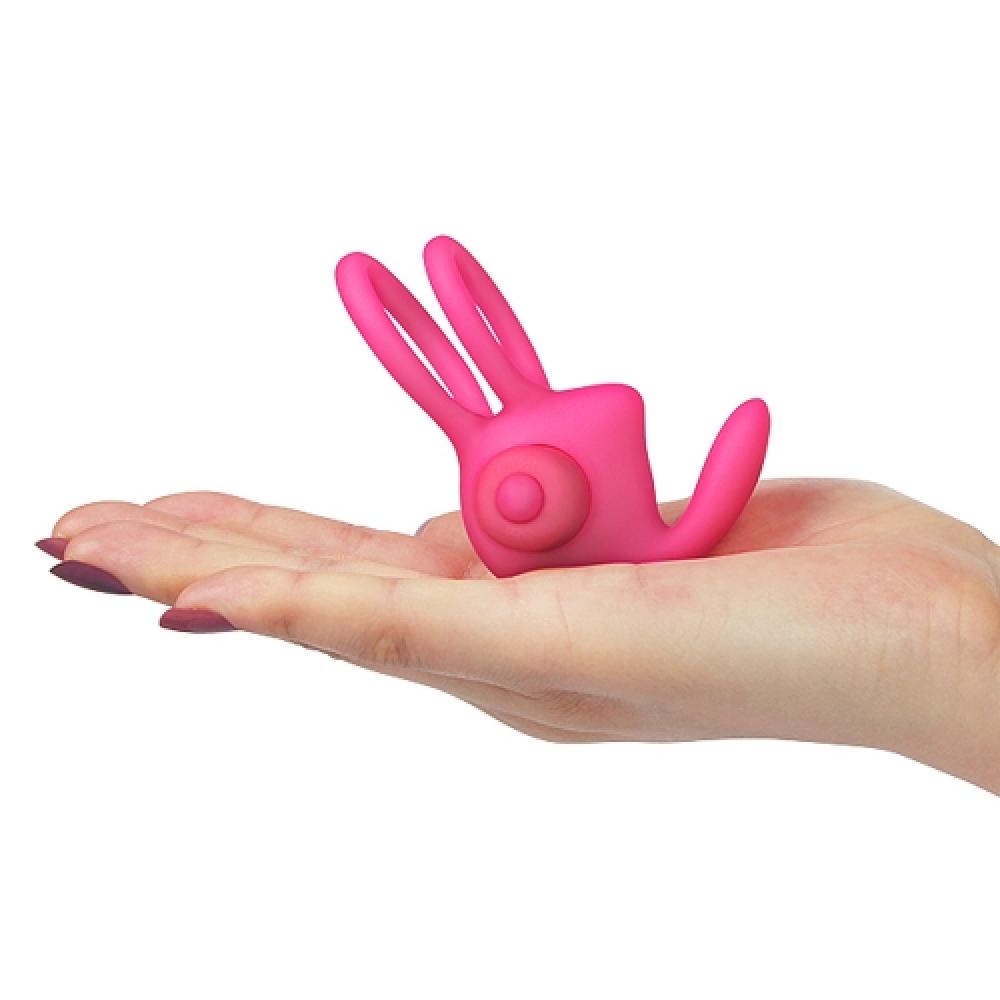 Power Clit Duo Titreşimli Silikon Penis Halkası Pembe