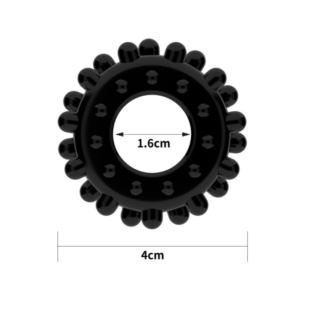 POWER PLUS Gear Siyah Penis Halkası