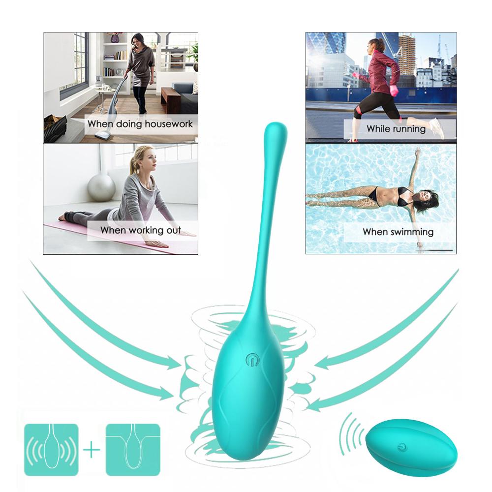 Pretty Uzaktan Kumandalı 10 Mod Titreşimli Şarjlı Kegel Egzersiz Topu Vibratör