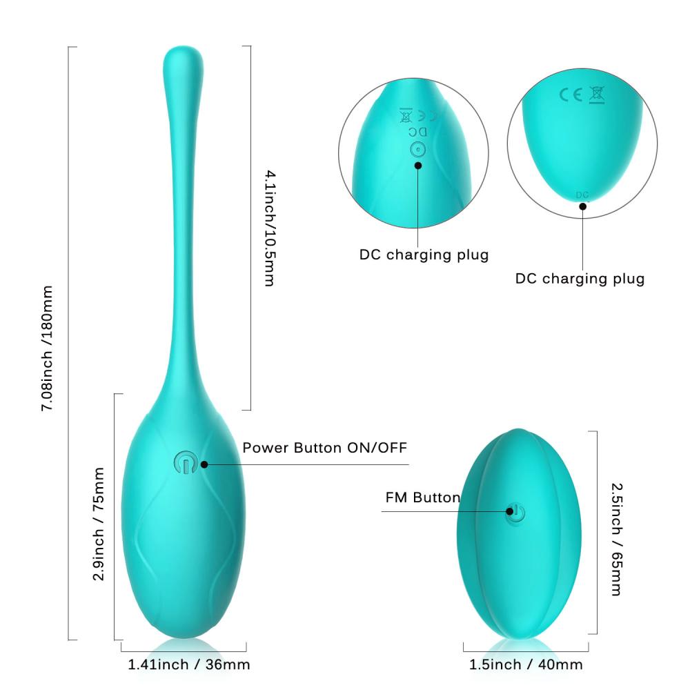 Pretty Uzaktan Kumandalı 10 Mod Titreşimli Şarjlı Kegel Egzersiz Topu Vibratör