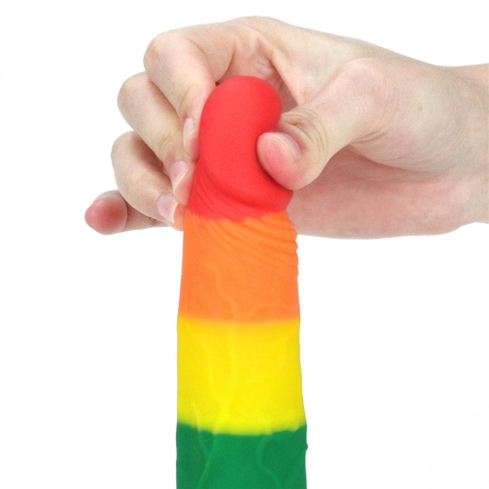 Prider 18.5 Cm Testisli Dildo Vantuzlu Yapay Penis