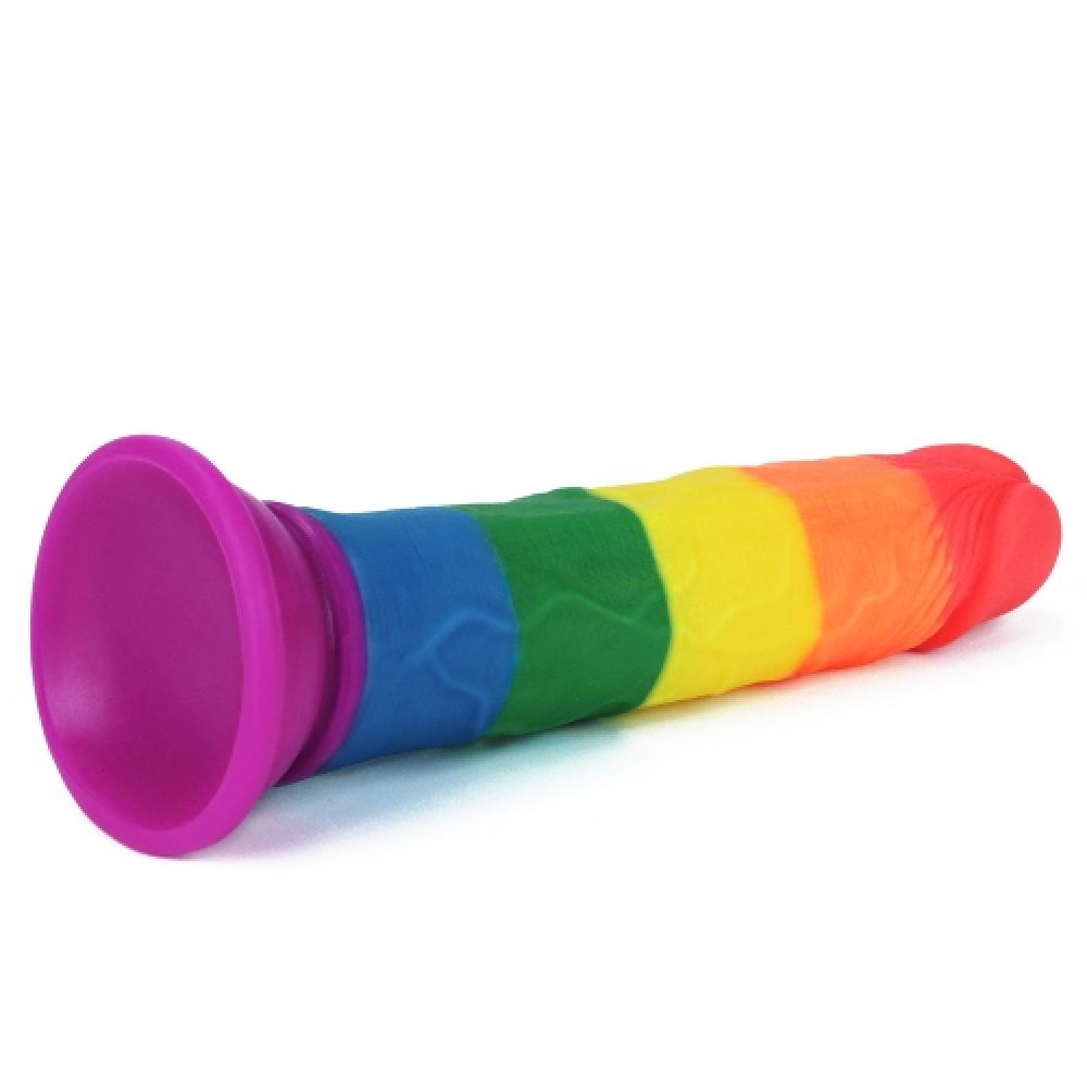 Prider 18.5 Cm Testisli Dildo Vantuzlu Yapay Penis