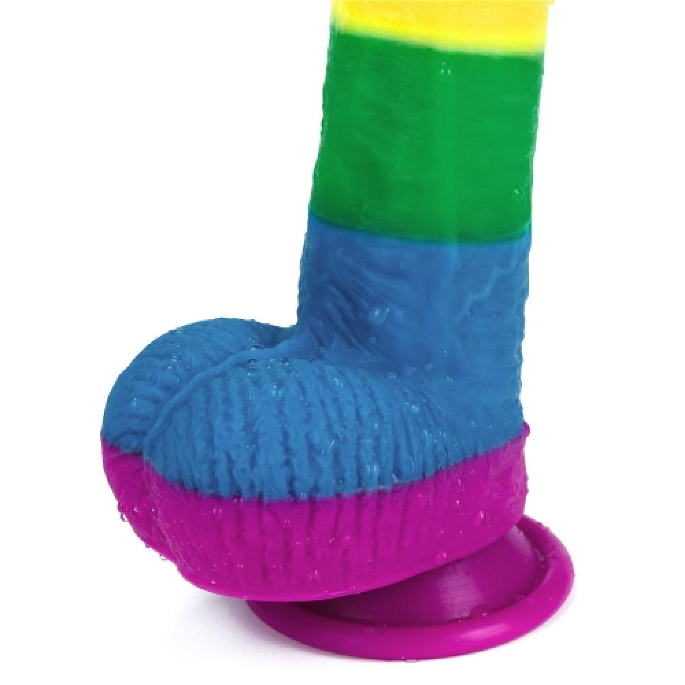 Prider 22.5 Cm Testisli Dildo Vantuzlu Yapay Penis