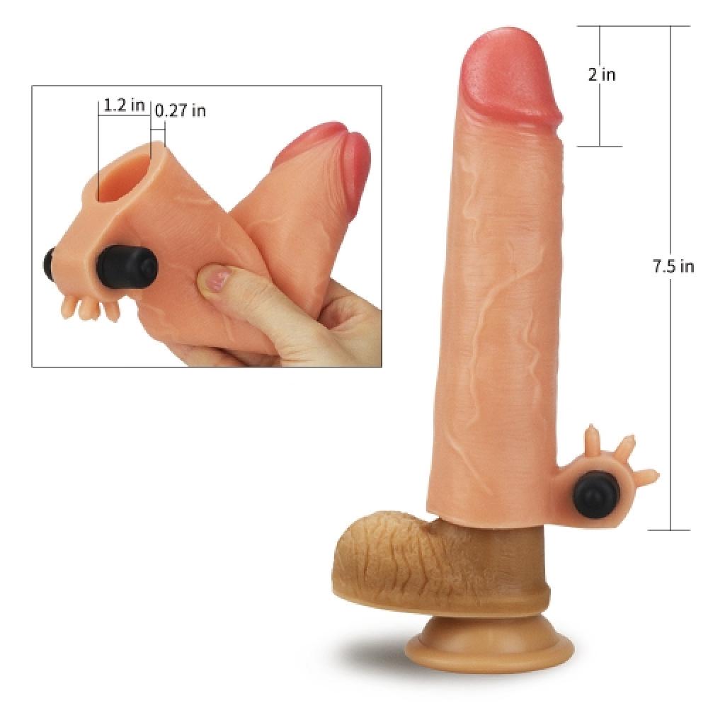 Revolutionary 5 CM Uzatmalı Titreşimli Penis Kılıfı AçıkTen