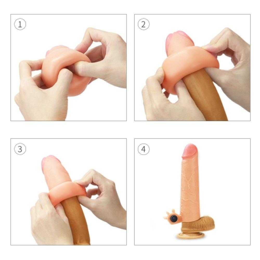 Revolutionary 5 CM Uzatmalı Titreşimli Penis Kılıfı AçıkTen