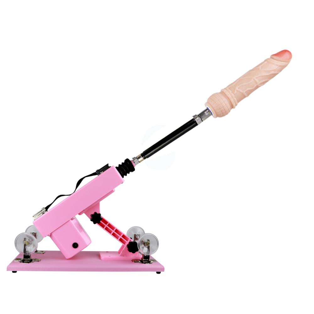 ROMEO Kumandalı Ayarlanabilir Seviyeli İleri Geri Hareketli Dildo Seks Makinesi Pembe