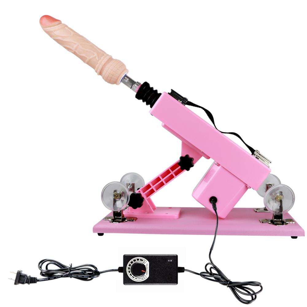 ROMEO Kumandalı Ayarlanabilir Seviyeli İleri Geri Hareketli Dildo Seks Makinesi Pembe