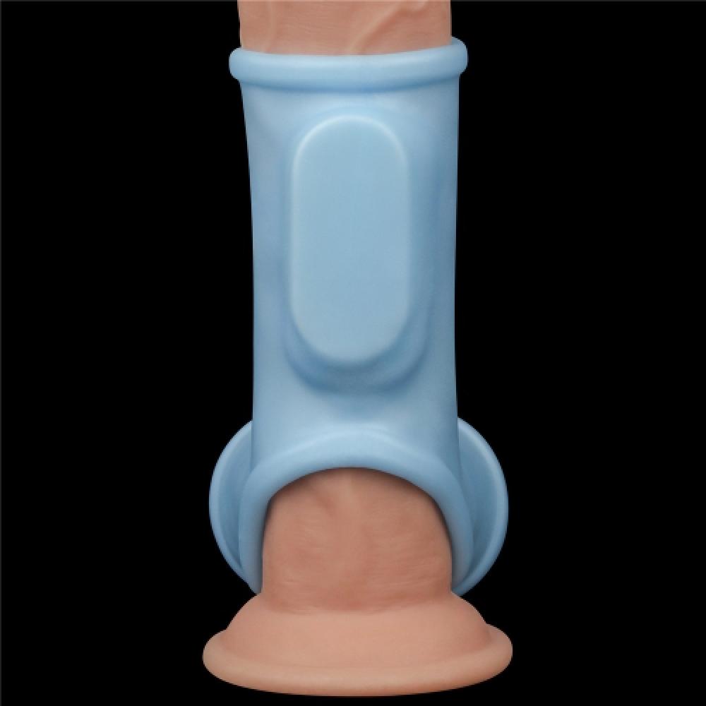 Silk Knights Titreşimli Testis Ve Penis Kılıfı Mavi