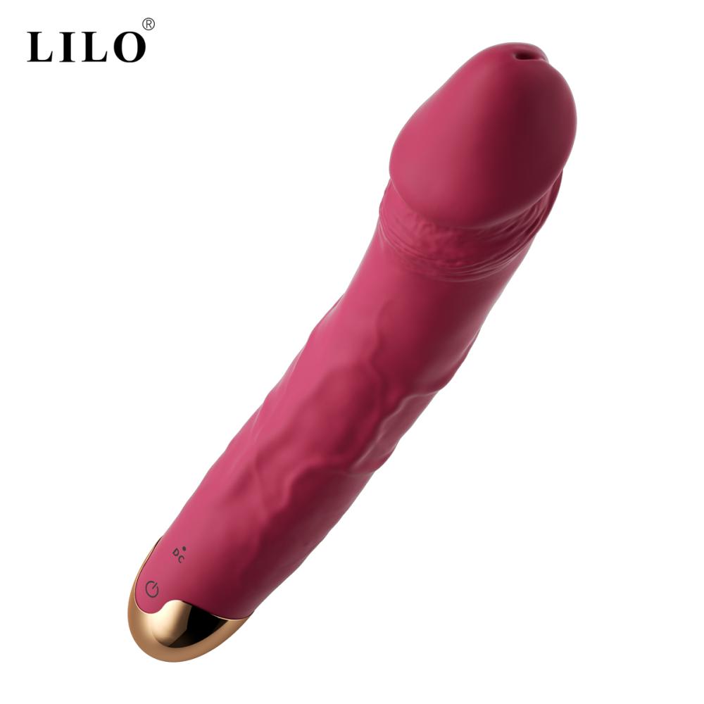 Tensy 360° Döner Başlı 10 Mod Titreşimli Şarjlı Vibratör Dildo