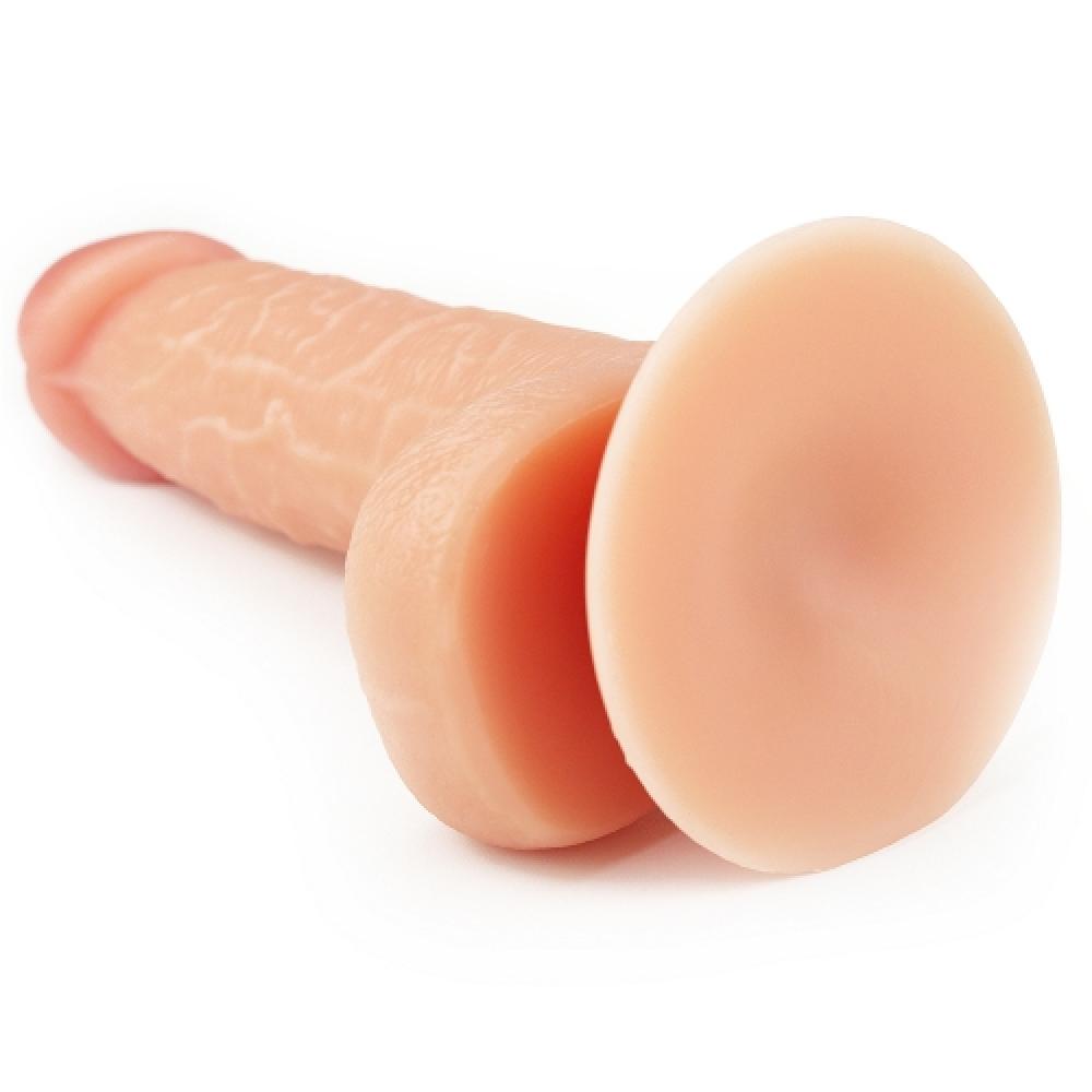 The Ultra Soft Dude 18 Cm Realistik Penis Büyük Testisli Vantuzlu Dildo