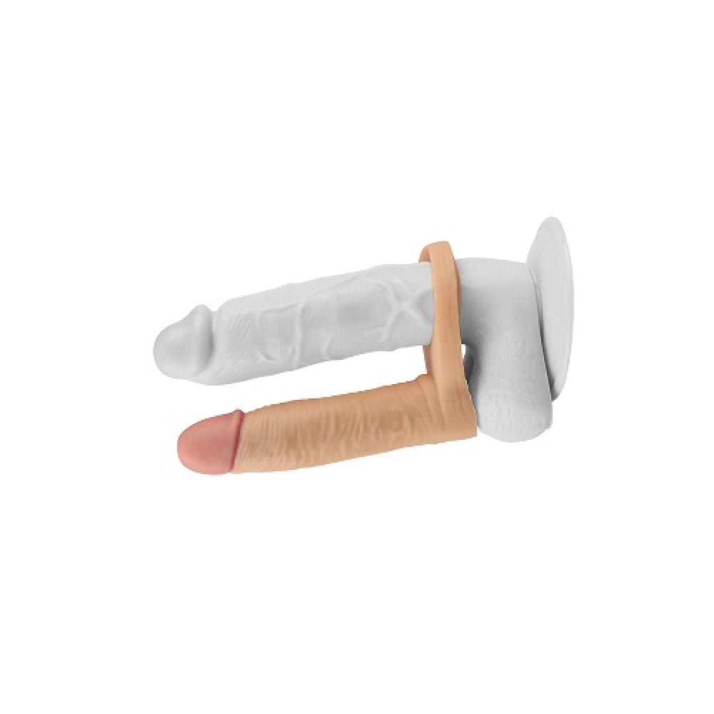 Ultra Soft Serisi 15 CM Giyilebilir Titreşimli Dildo Penis Halkası