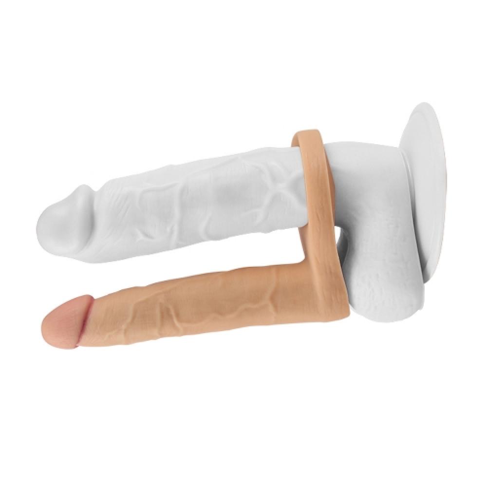 Ultra Soft Serisi 16 CM Giyilebilir Dildo Penis Halkası