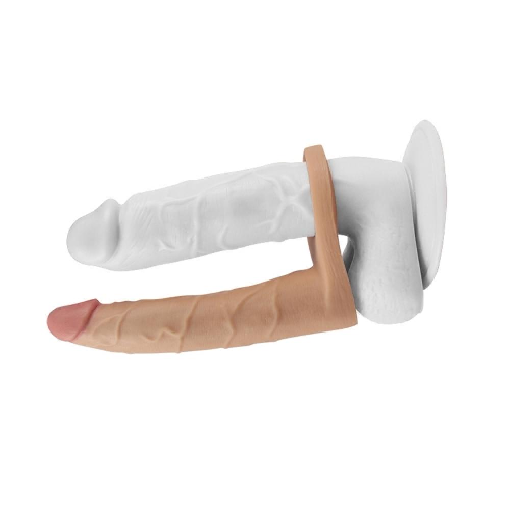 Ultra Soft Serisi 18 CM Giyilebilir Dildo Penis Halkası