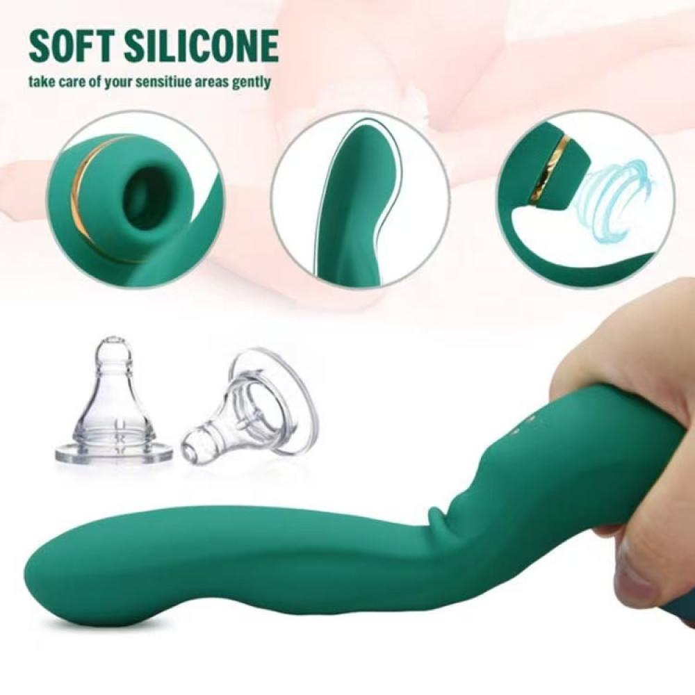 Vibra Titreşimli G-Spot Tapping Uyarıcı ve Klitoris Emiş Modüllü 3 in 1 Vibratör