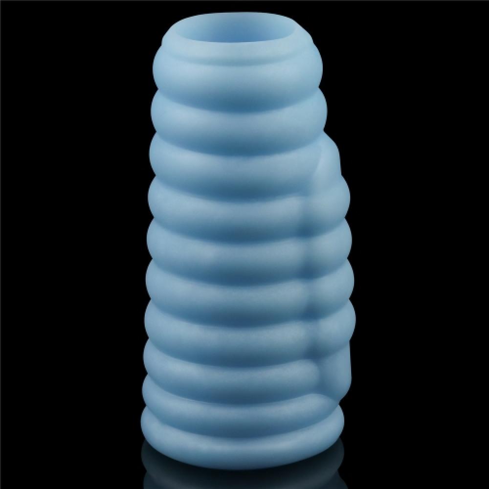 Wave Knights Titreşimli Penis Kılıfı Mavi